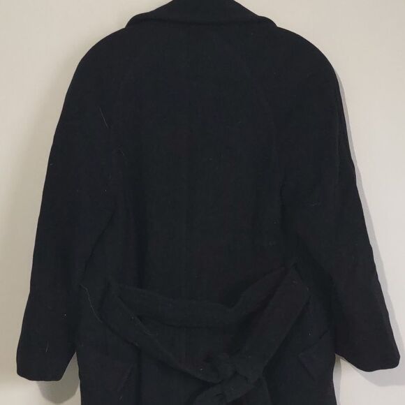 Elegant Black Pea Coat for Women - Picture 9 of 10